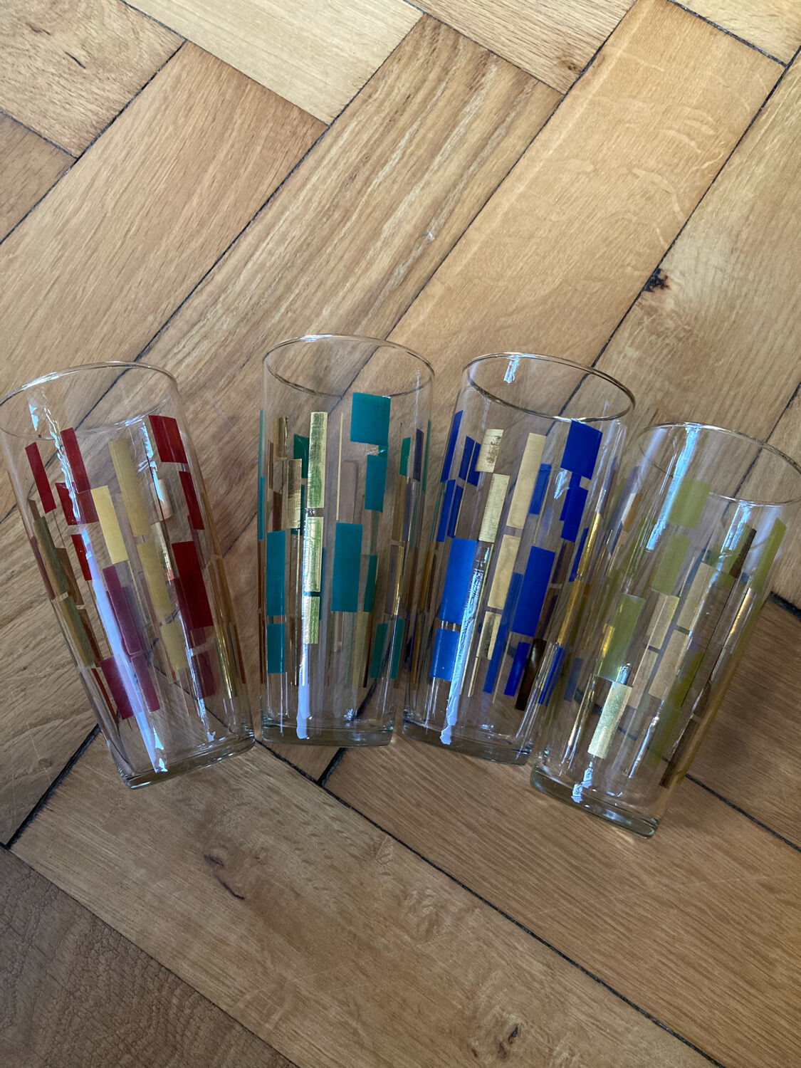 Verres à orangeade vintage 60s