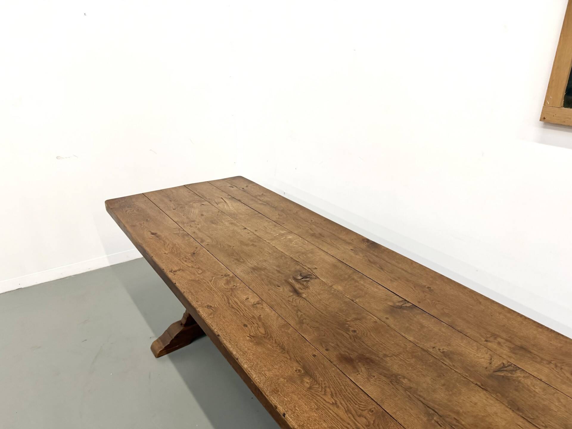 Table de monastère en chêne, circa 1900