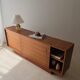 Danish mid-century teak sideboard with sliding doors