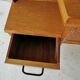 Bureau en bois, pieds compas