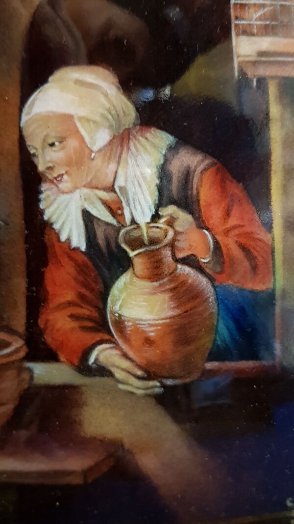 Camille fauré émail de limoges sur cuivre