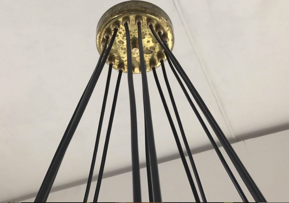 Chandelier 16 lights brass