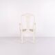 A pair of armchairs – neo rococo style – white painted with decorative details – 1920s