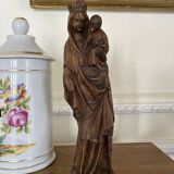 Madonna and Child in Gothic style wood