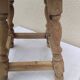 Old vintage sandblasted stool