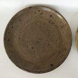 2 plates made of Tiffoche pyrity sandstone