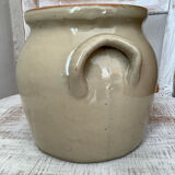 Grease pot or stoneware salt pan