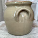Grease pot or stoneware salt pan