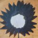Enamelled stoneware plate, Vallauris, dove pottery