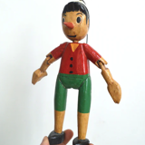 Pinocchio wooden puppet