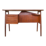 Teak Desk By Gunnar Nielsen For Tibergaard, 1960s.