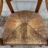 Straw country armchair