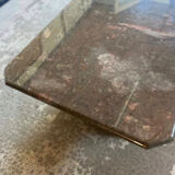 Brown marble coffee table