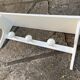 Vintage wall coat rack 3 hooks & shelf