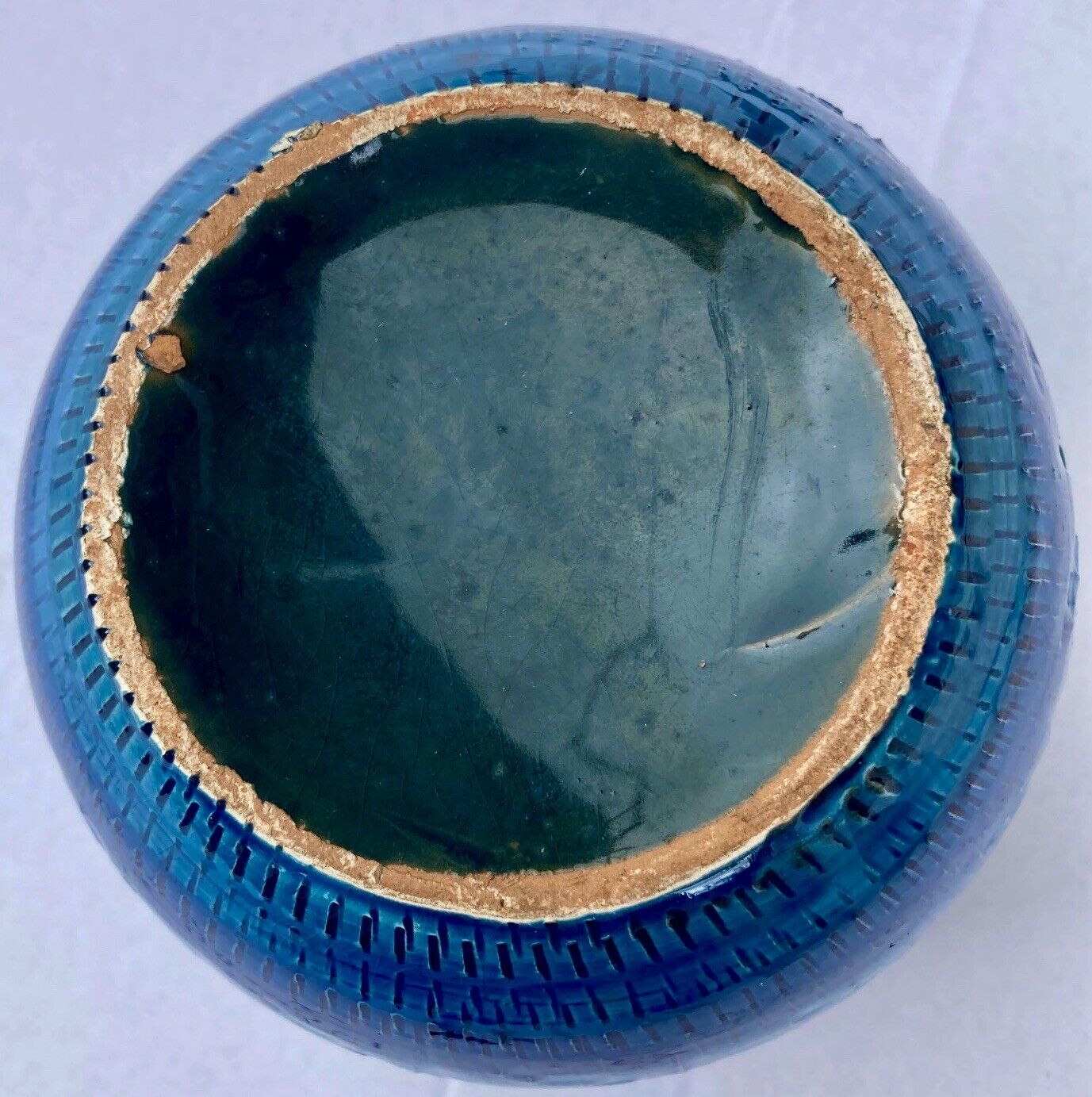 CERAMIC ENAMEL BALL VASE - BITOSSI - ALDO LONDI - ITALY