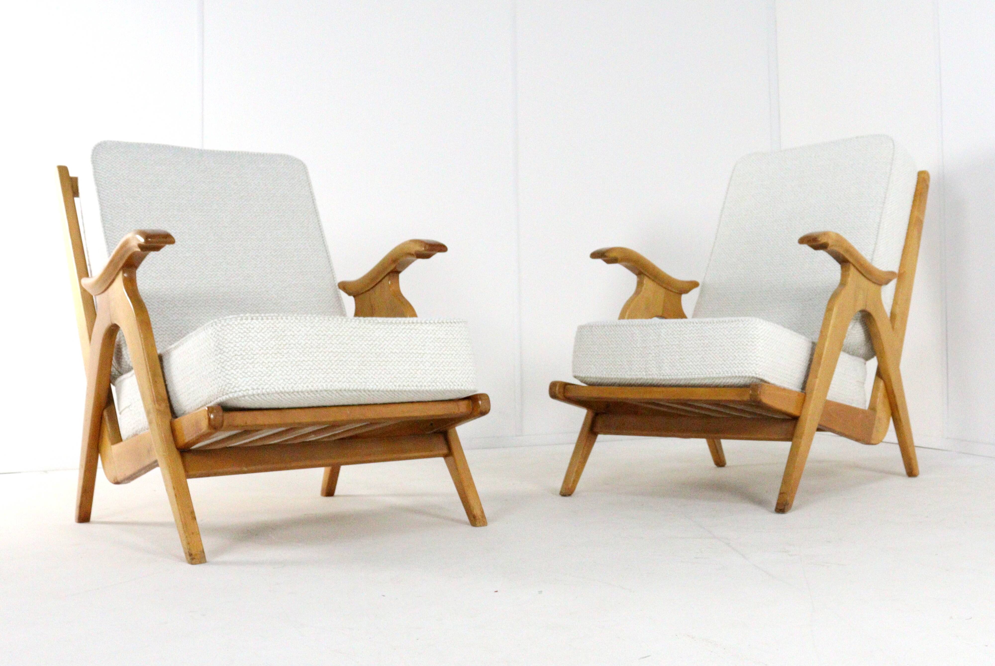 Mid century dutch design Oak armchair 'Nederweert' | more pieces in stock
