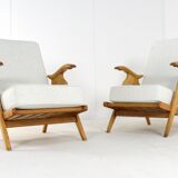 Mid century dutch design Oak armchair 'Nederweert' | more pieces in stock