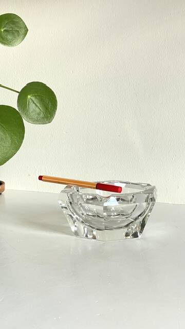CENDRIER Vide-Poche CRISTAL Vintage