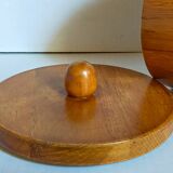 Vintage varnished solid blond wood box