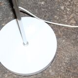 White and chrome floor lamp