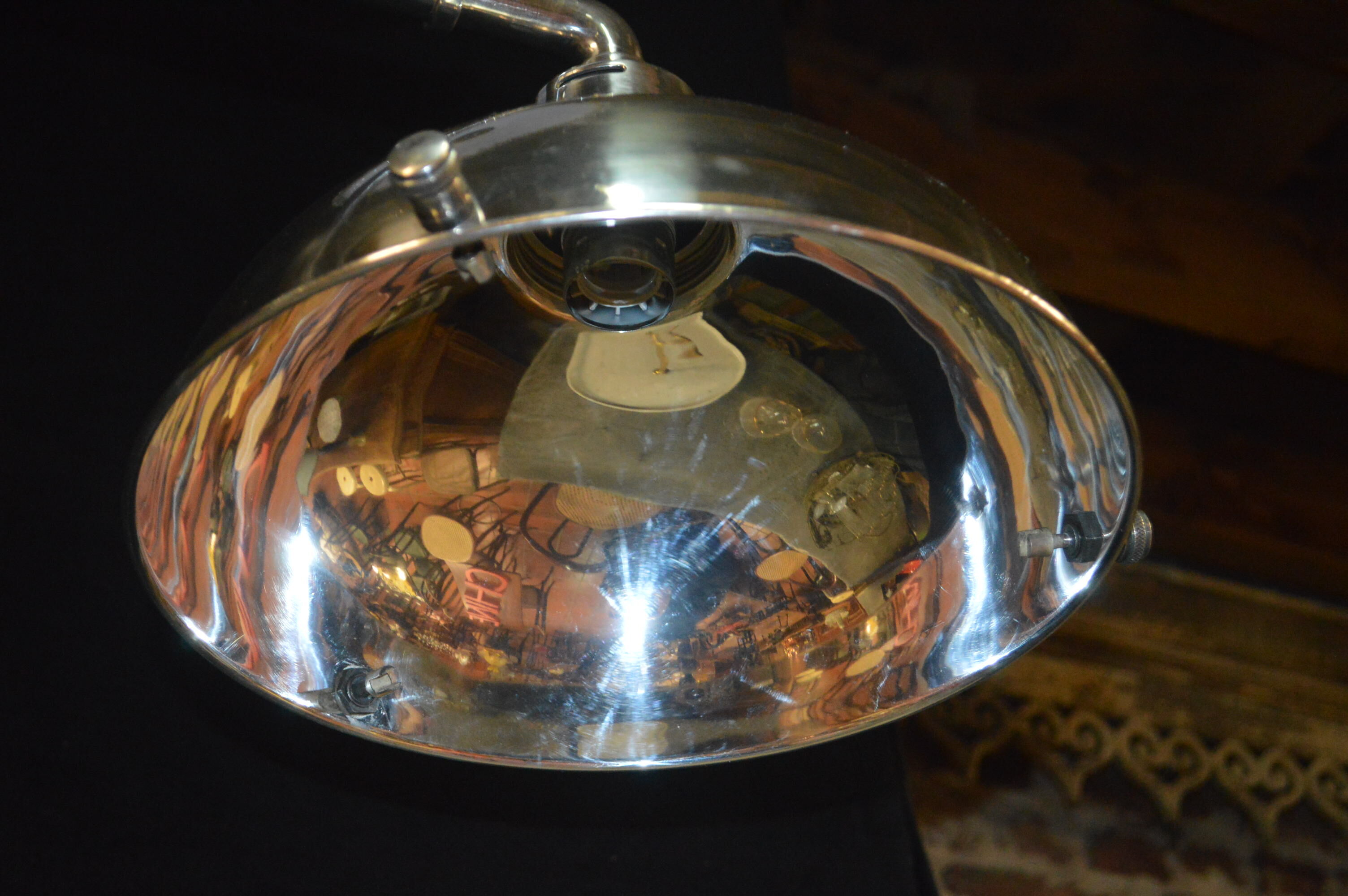 Billiards chrome brass chandelier