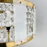 Lampe de table en laiton de la verrerie Novy Bydzov, Tchécoslovaquie, 1970
