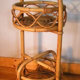 Rattan bottle holder
