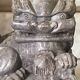 Pair of Foo Dog bookends in sculpted steatite.