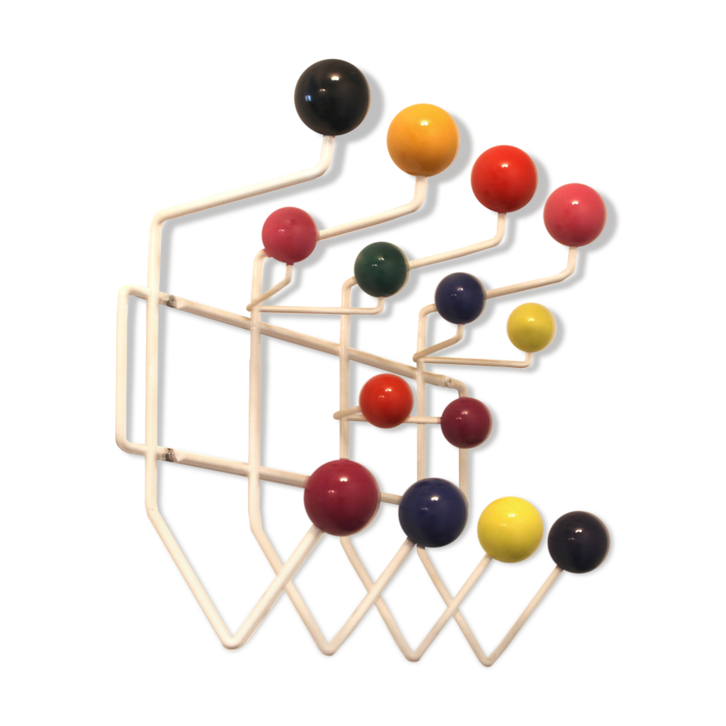 Coat rack "Hang it all" Vitra by Charles and Ray Eames reissue of the 1953 model