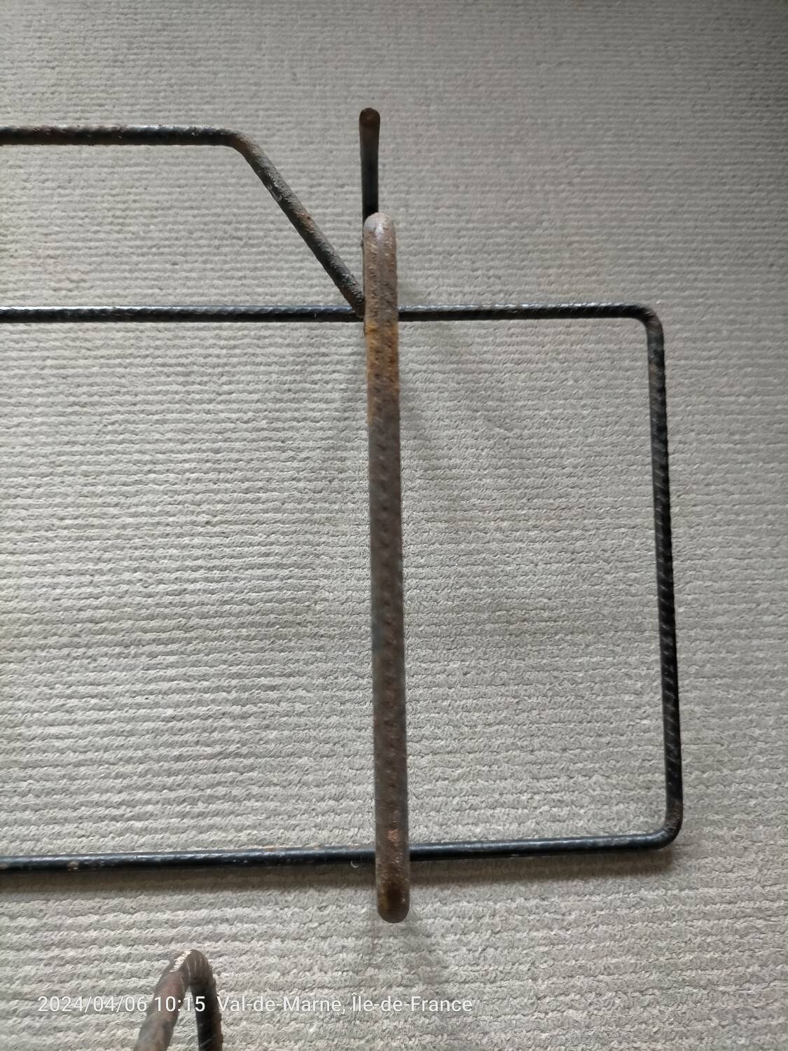 Vintage twisted iron planter