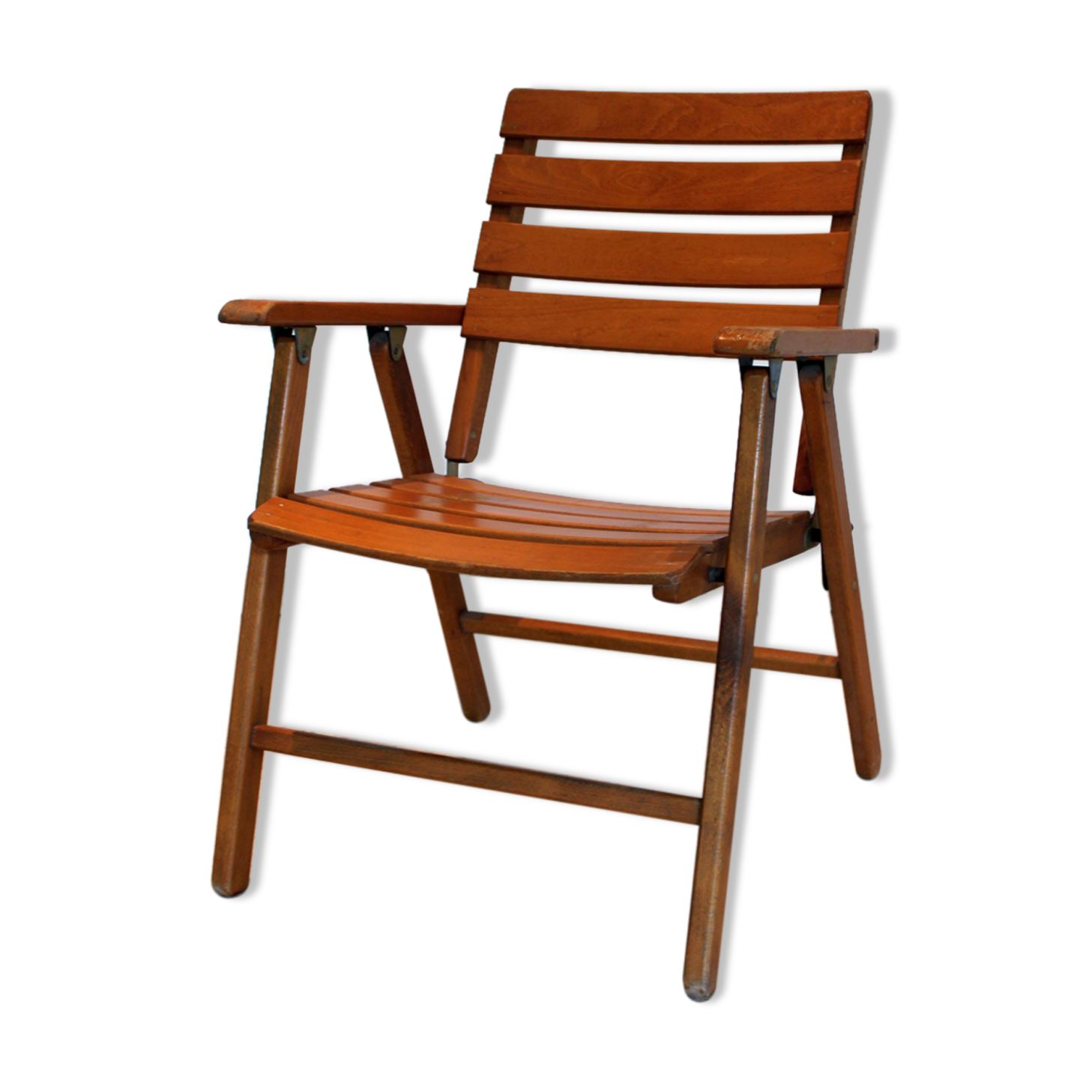 Folding wooden chair, 1970