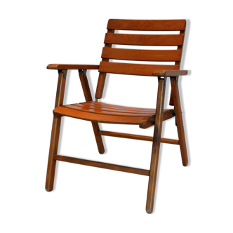 Folding wooden chair, 1970