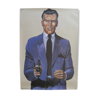 Affiche poster cible silhouette gangster police