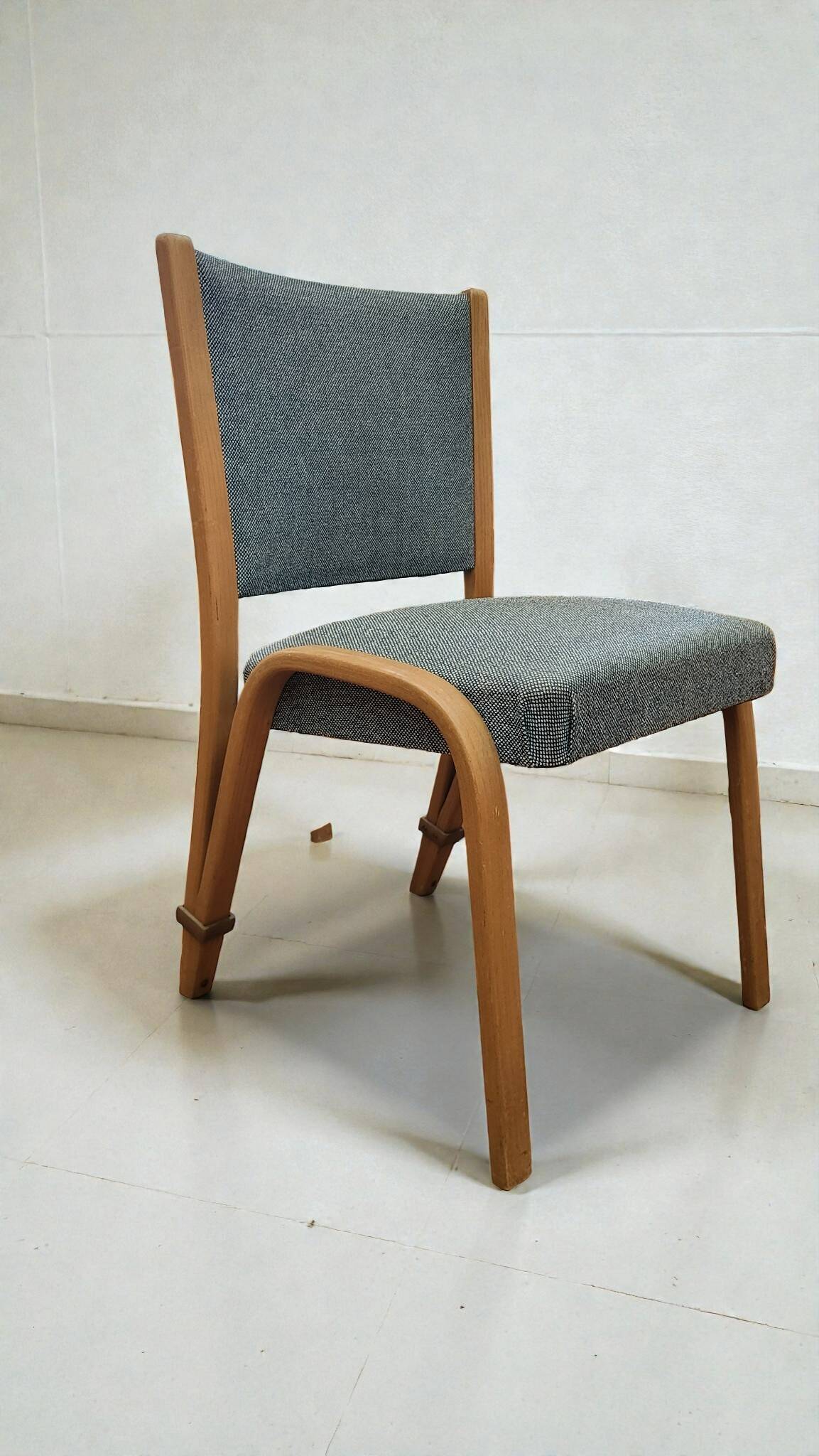 4 Bow wood chairs, Steiner edition, 1950
