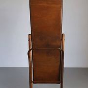 Vintage rattan full-length mirror, 1960s-70s.