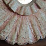 Painted oval plaster mirror