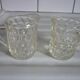 Lot of milk pots or moulded glass cream jars