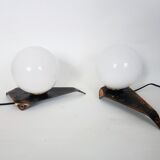 A pair of Polish lamps, 1960s