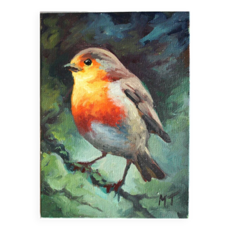 Peinture huile sur carton toilé format 13 x 18 cm