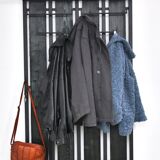 Wall Coat Rack with Hat Shelf, 1970s.