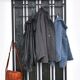 Wall Coat Rack with Hat Shelf, 1970s.