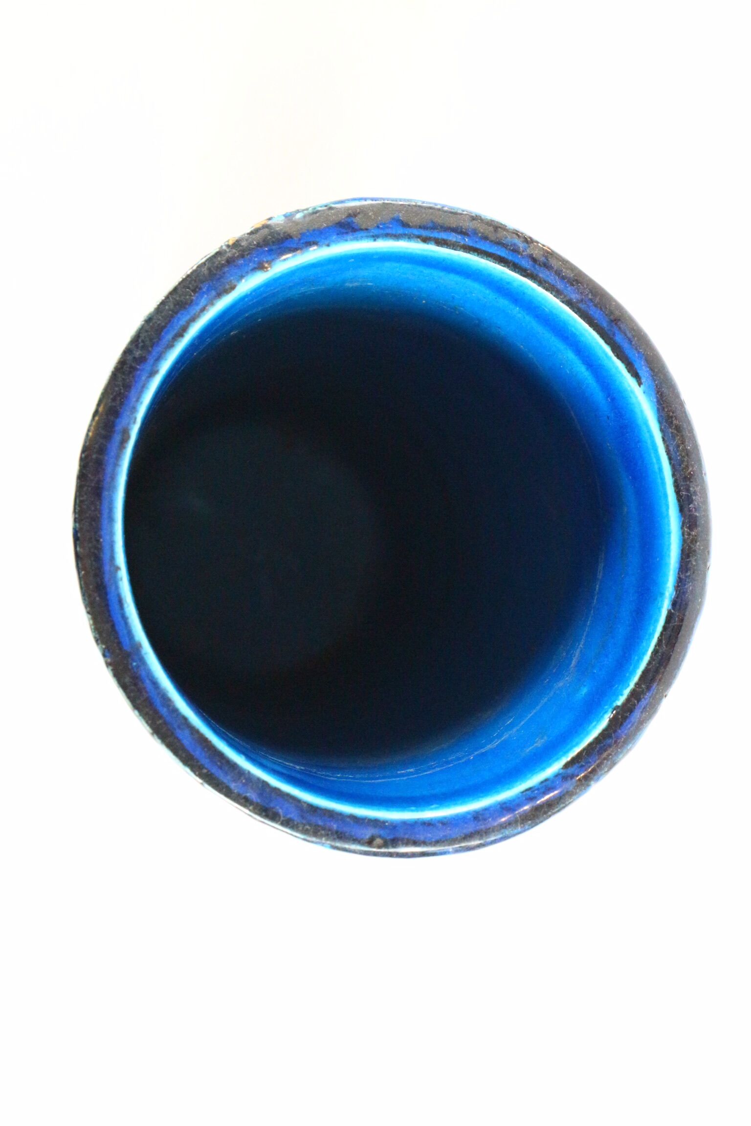 Cylinder vase, blue/blue, bitossi, aldo londi design