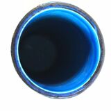 Vase cylindre, bleu / bleu, bitossi, aldo londi conception