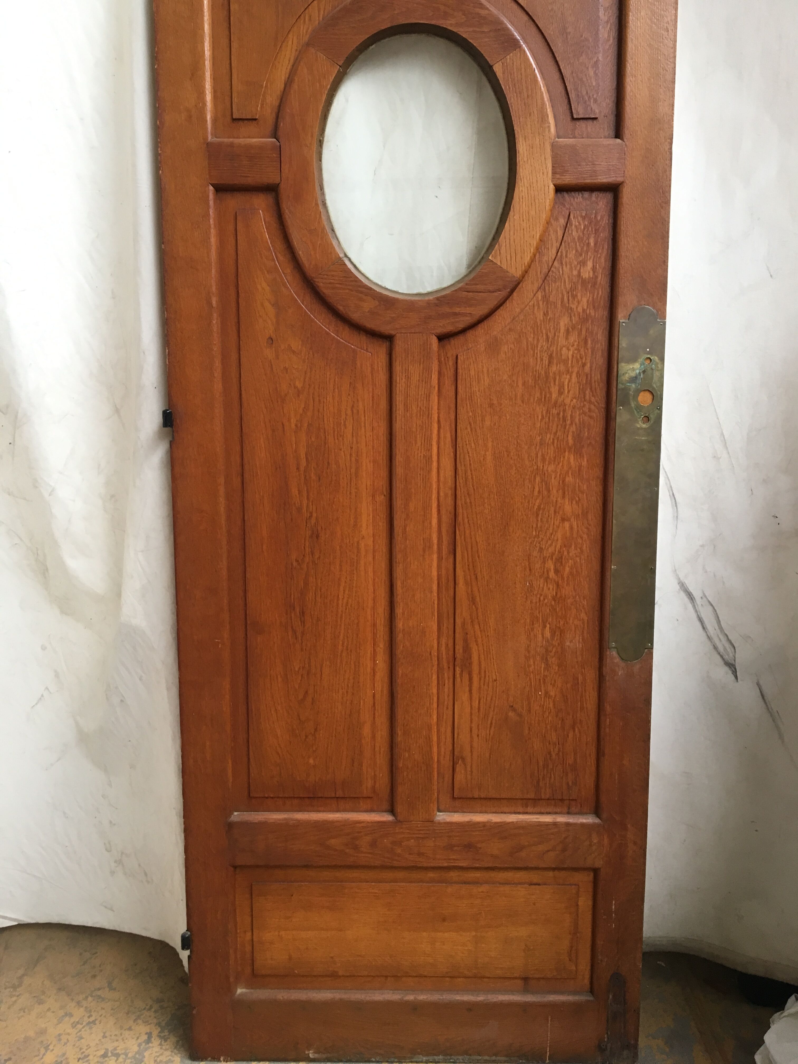 3 identical oak ancient doors