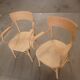 Paire de fauteuil en hêtre et bois courbés