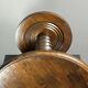 Midcentury brutalist wood turned side table, Charles Dudouyt style, 1950s