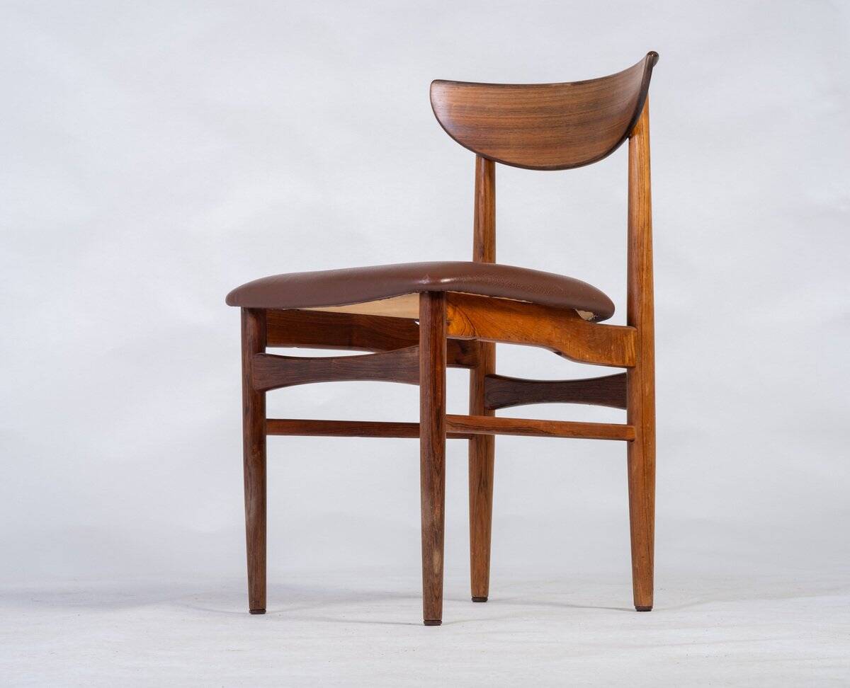 Dining Room Furniture in Rosewood by Skovby, Denmark, 1960s, Set of 4