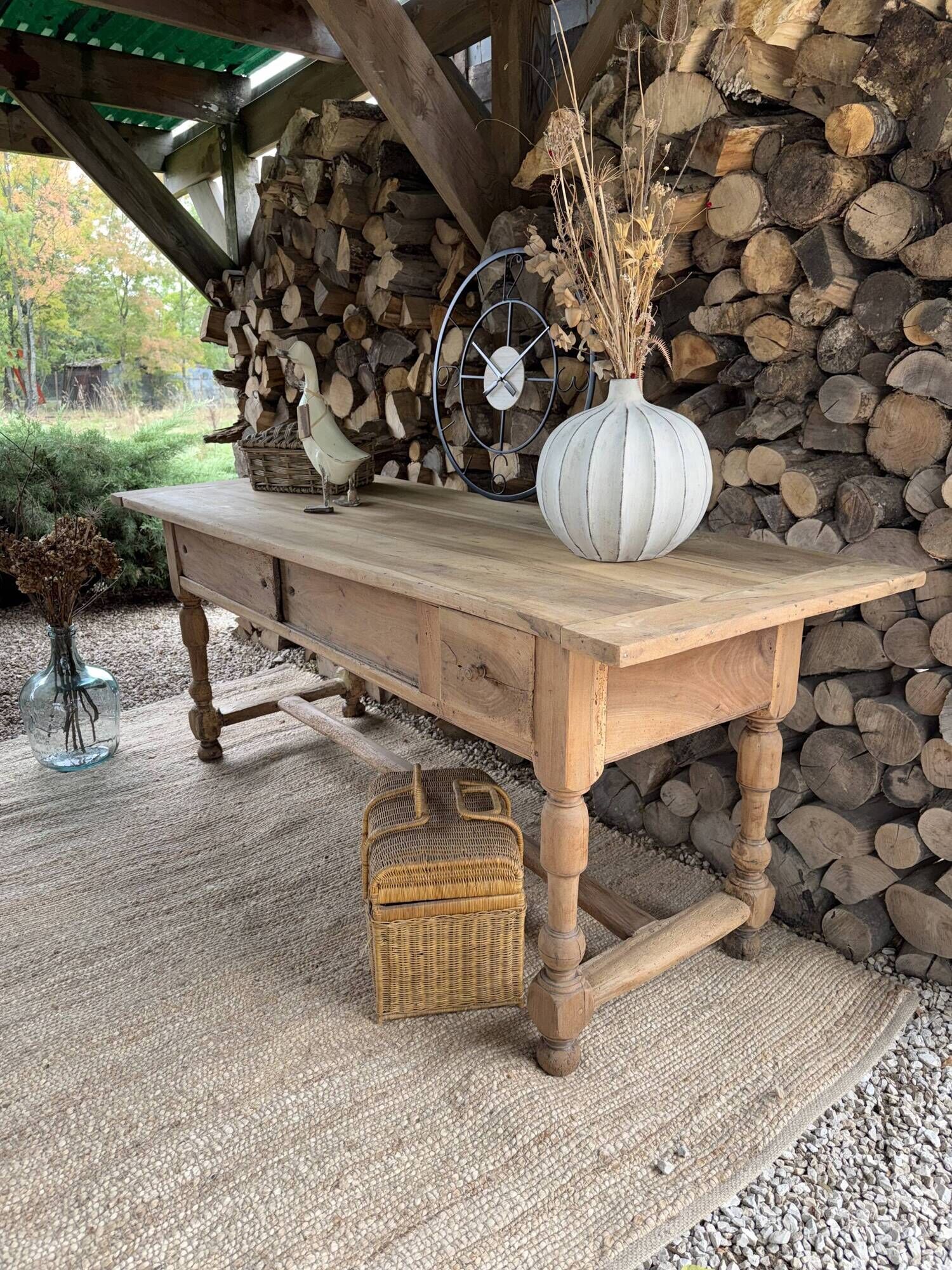 Work table or renovated antique draper's table