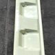 Old shelf of great length / shelf in white Art Deco porcelain