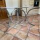 Roche Bobois oval table. 1970. Chrome steel. 188x90.